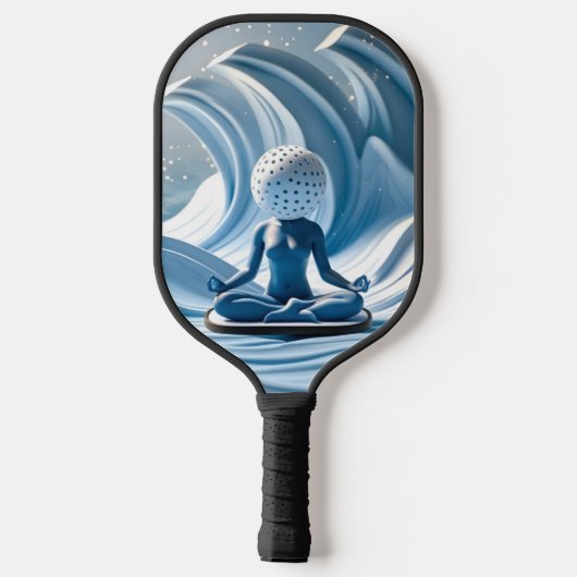 Calm Focus Pickleball 🎐 Pickleball Schläger (Rückseite)