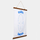 Calm Focus Wandteppich Mit Holzrahmen (Gewinkelt)