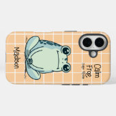 Calm Frog sagt Relax Gewohnt Case-Mate iPhone Hülle (Rückseite (Horizontal))