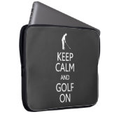 Calm & Golf behalten Auf individueller Farbe Noteb Laptopschutzhülle (Vorne Rechts)