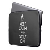 Calm & Golf behalten Auf individueller Farbe Noteb Laptopschutzhülle (Vorderseite Links)