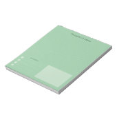Calm Green and minimal Thoughts & Ideas  Notizblock (Rotiert)