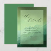 Calm Green Gradient Minimalist Begleitkarte (Vorne/Hinten)