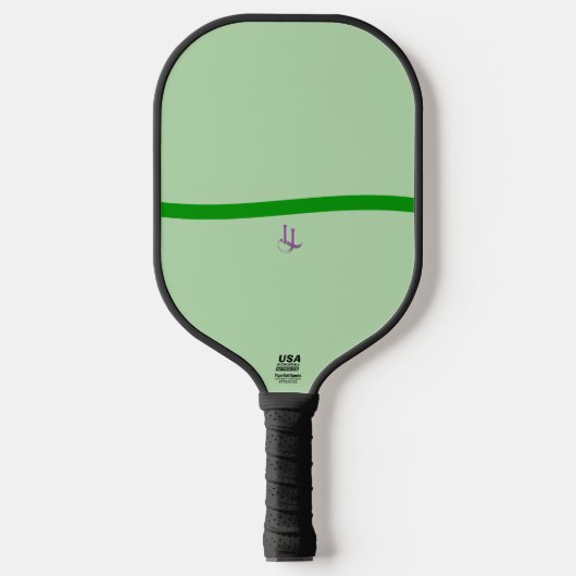 Calm Green Wave Minimalist Pickleball Paddle (Vorderseite)