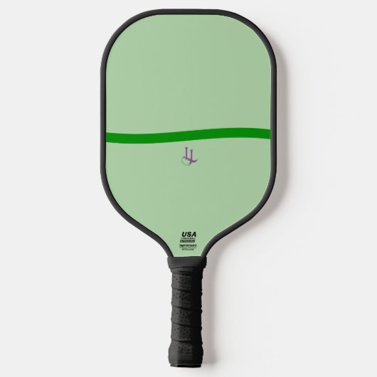 Calm Green Wave Minimalist Pickleball Paddle (Rückseite)