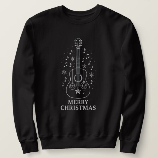 Calm Guitar Christmas Harmony Sweatshirt (Design vorne)