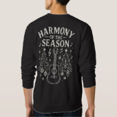 Calm Guitar Christmas Harmony Sweatshirt (Rückseite)