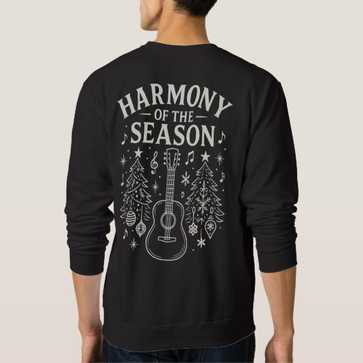 Calm Guitar Christmas Harmony  Sweatshirt (Rückseite)