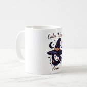 Calm Hexe personalisierte Mug Kaffeetasse (Vorderseite Links)