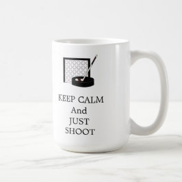 Calm Hockey Net und Stick behalten Kaffeetasse