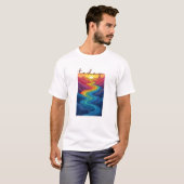 Calm Horizon Valley Line Art T-Shirt (Vorne ganz)