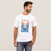 Calm Horizon Valley Line Art T-Shirt (Vorne ganz)