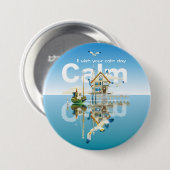CALM I wish your calm day Button (Vorne & Hinten)