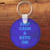 Calm & Keto behalten Schlüsselanhänger (Vorderseite)