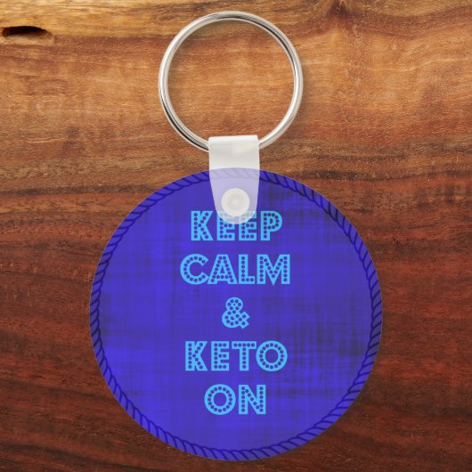 Calm & Keto behalten Schlüsselanhänger (Vorderseite)