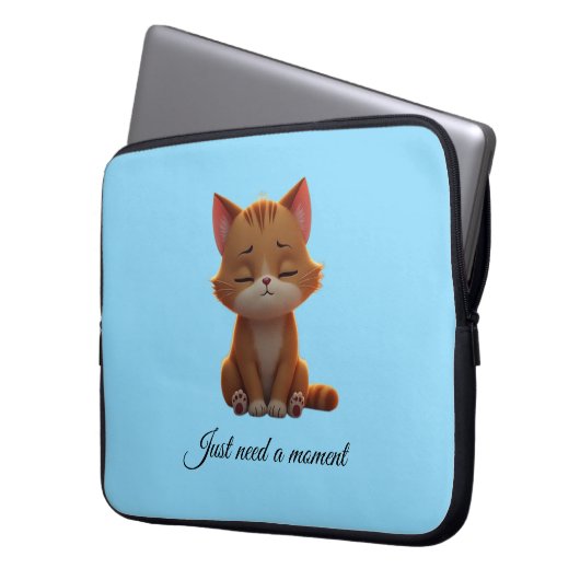 Calm kitty laptopschutzhülle (Vorderseite Links)