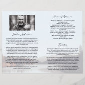 Calm Lake Celebration of Life Funeral Program (Rückseite)