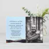 Calm Lake Life Feiern Ihr Foto Einladung (Stehend Vorderseite)