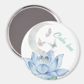"Calm Liebe" Lotus & Butterfly Wedding Magnet (Vorderseite/Rückseite)