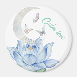 "Calm Liebe" Lotus & Butterfly Wedding Magnet