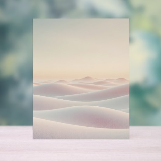 Calm light background with sand dunes acrylschild (Neutral)