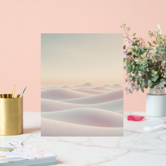 Calm light background with sand dunes acrylschild (Hochzeit)
