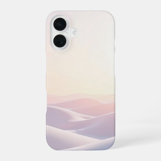 Calm light background with sand dunes iPhone 16 hülle (Rückseite)