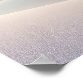 Calm light background with sand dunes poster (Ecke)
