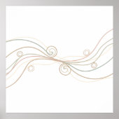 Calm Line Harmony – Minimalist Abstract Poster (Vorne)