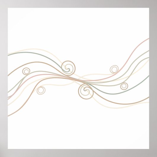 Calm Line Harmony – Minimalist Abstract Poster (Vorne)