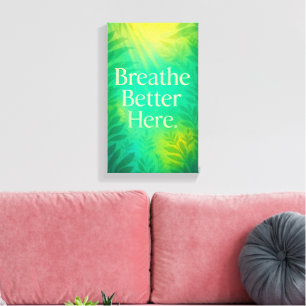 Calm Livingroom & Yoga Décor - Wellness Leinwand A