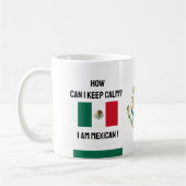 Calm Mexico & Funny Text behalten, mexikanische Fl Kaffeetasse (Links)
