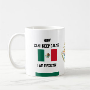 Calm Mexico & Funny Text behalten, mexikanische Fl Kaffeetasse