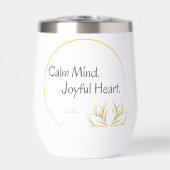 Calm Mind Joyful Heart Buddha Zitat (Vorderseite)