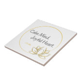 Calm Mind Joyful Heart Buddha Zitat Fliese (Seite)