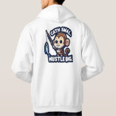 Calm Mind Monkey T-Shirt Hoodie (Rückseite)