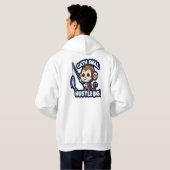 Calm Mind Monkey T-Shirt Hoodie (Schwarz voll)