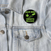 Calm Mind Smooth Release Chill Disc Golf Frisbee  Button (Beispiel)