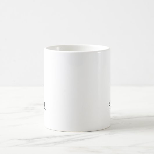 Calm Minimalistisch Personalisiert Name Tasse (Mittel)