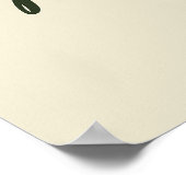 Calm Nature Spa Aesthetic Poster (Ecke)