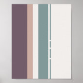 Calm Neutral Stripes – Minimal Wall Composition Poster (Vorne)