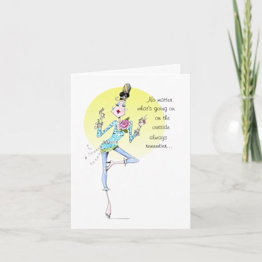 Calm on the inside Vanity Card Karte (Vorderseite)