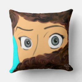 Calm Owl + Raised Eyebrow Mood Throw Pillow Kissen