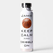 CALM PERSONALISIERT Basketball behalten Trinkflasche (Links)