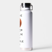 CALM PERSONALISIERT Basketball behalten Trinkflasche (Rückseite)