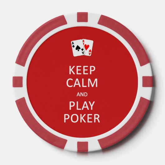 CALM- & PLAY-POKER-Chips behalten Pokerchips (Vorderseite)
