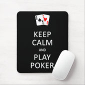 CALM- & PLAY-POKER-Mousepad behalten Mousepad (Mit Mouse)