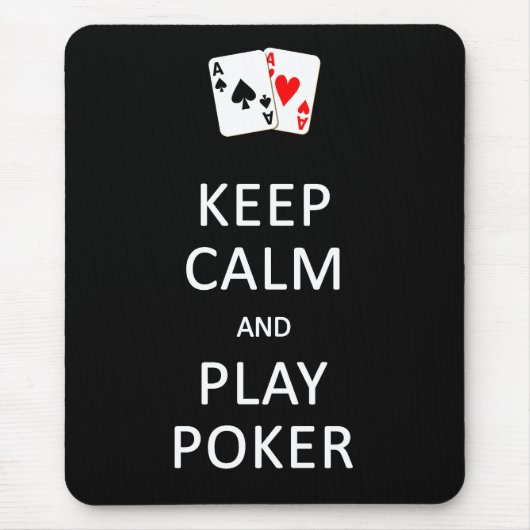 CALM- & PLAY-POKER-Mousepad behalten Mousepad (Vorne)