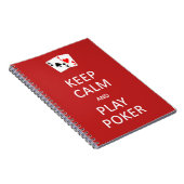 CALM- & PLAY-POKER-Notebook behalten Notizblock (Rechte Seite)