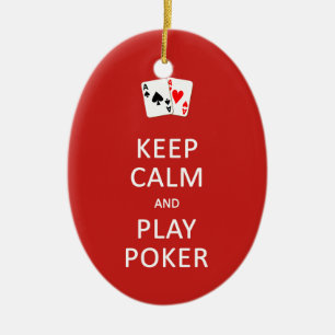 CALM & PLAY POKER-Sonderverzierung behalten Keramik Ornament